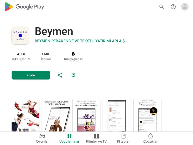 Beymen - Android - TR (8am GMT +3)