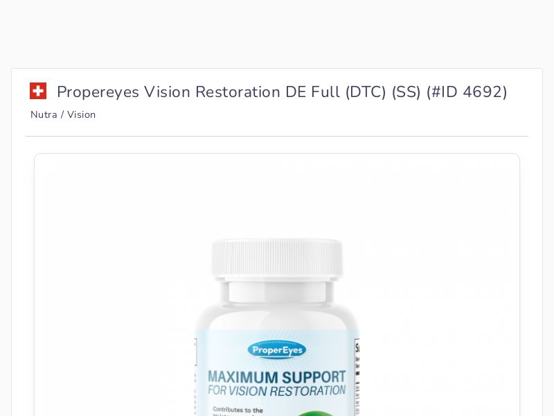 Propereyes Vision Restoration DE Full (DTC) (SS)