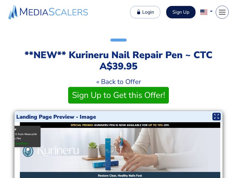 Kurineru Nail Repair Pen ~ CTC A$39.95 {+DTC, Alt-Landers} (Event Tracking) [AU]