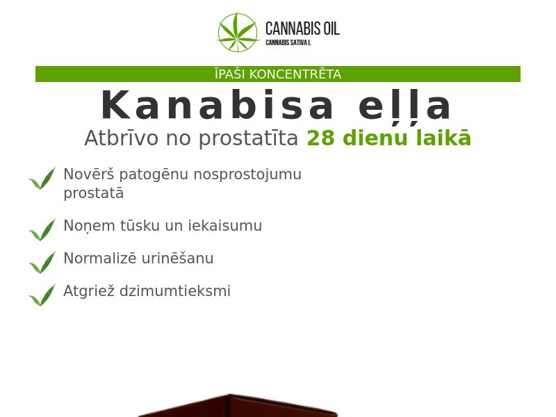 Cannabis Oil LV (prostatitis)