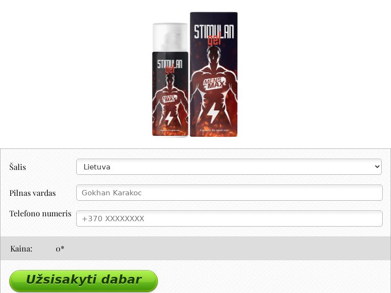Stimulan gel 50 ml free LT - POTENCY TREATMENT PRODUCT