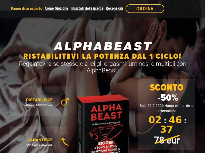 ! NEW OFFER - Alpha Beast COD Low CTC [IT] (Banner,Native,Social,Search,SEO,Brand Bidding) - CPA