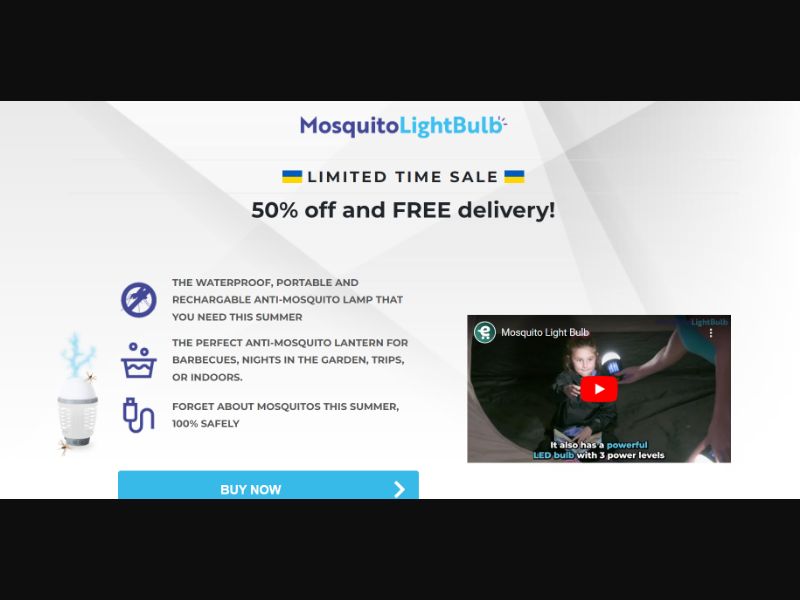 [WEB+MOB] Mosquito Light Bulb /International (112 GEOs) CPS *FB/TikTok/Google/Taboola Pixel*