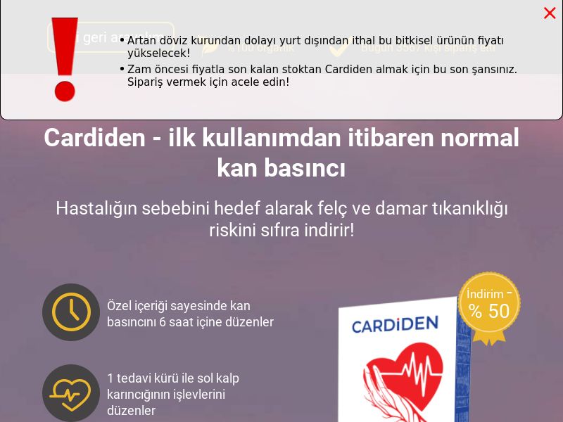 Cardiden 889 TR - hypertension