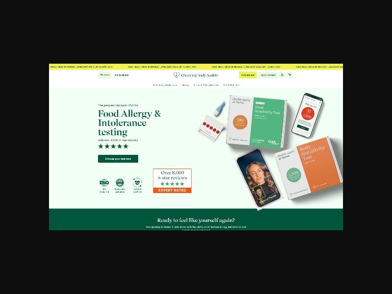 Check My Body Health - Home Health Tests - RevShare (US)