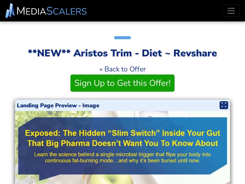 Aristos Trim - Diet ~ Revshare {+DTC, TSL} [US, DE, CA, AU, UK, FR, IL, +238 More]