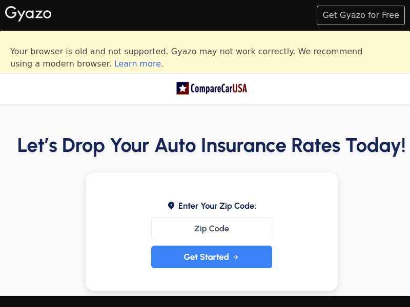 CompareCarUSA CPL - RevShare - Social | US