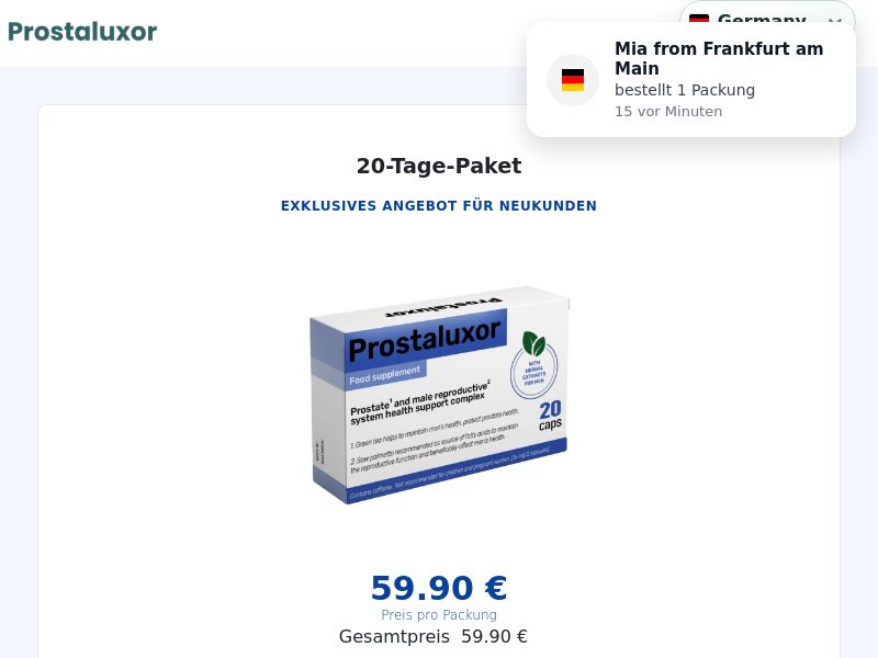Prostatite Prostaluxor V1 - DTC [Multi-GEO] (Social,Banner,Native,Push,SEO,Search) - CPA {No BrandBidding}