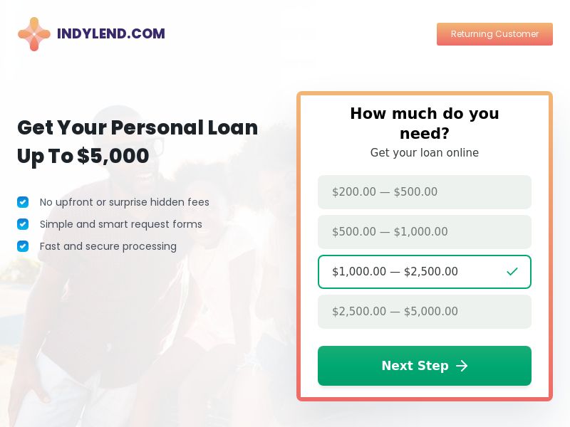 Indylend Loan - RevShare | US