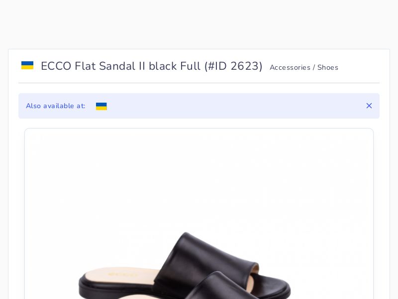 ECCO Flat Sandal II black Full