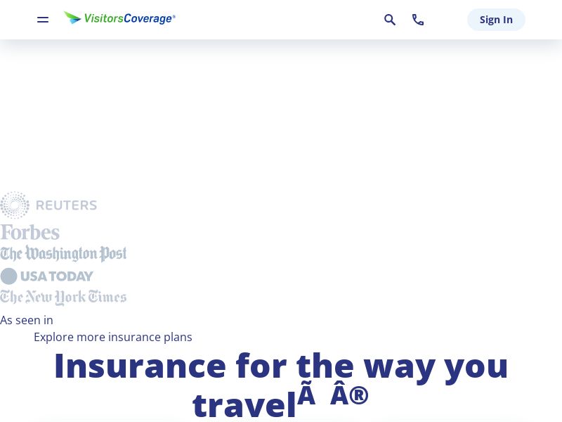 VisitorsCoverage - Travel Medical Insurance - CPS (FR,BR,UK + more)