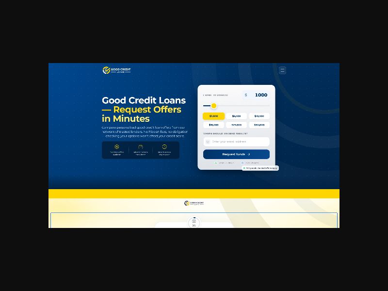 Good Credit Loans - Personal Loans - RevShare (US)