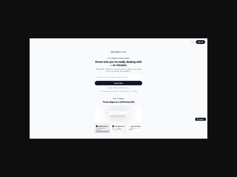 CheckPeopleOnline - Background Check - CPS (WW)