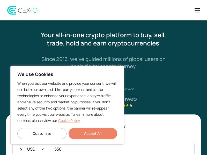 CEX.io (mob) - Crypto Exchange (CPA)
