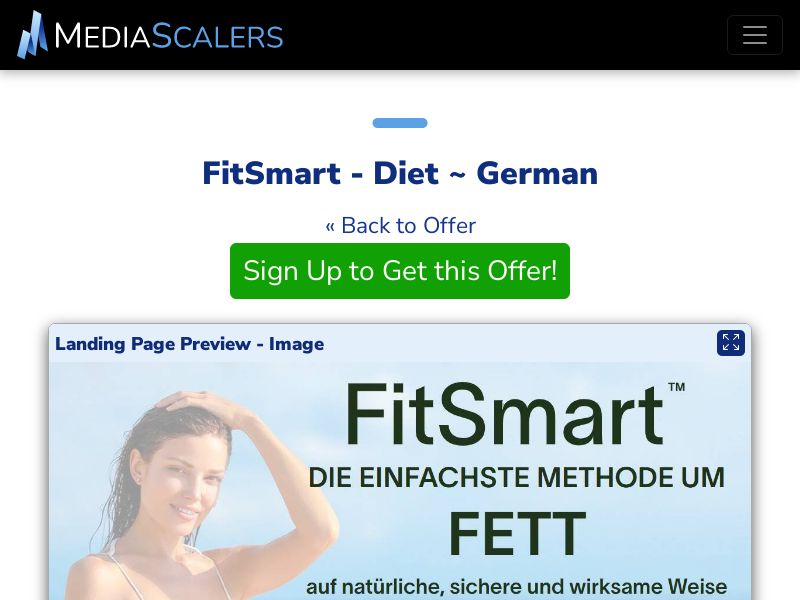 FitSmart - Diet ~ German {+Advertorial, DTC, Alt-Landers} [DE, AT, CH]