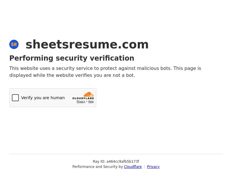 SheetsResume.com Utility CPS - Worldwide