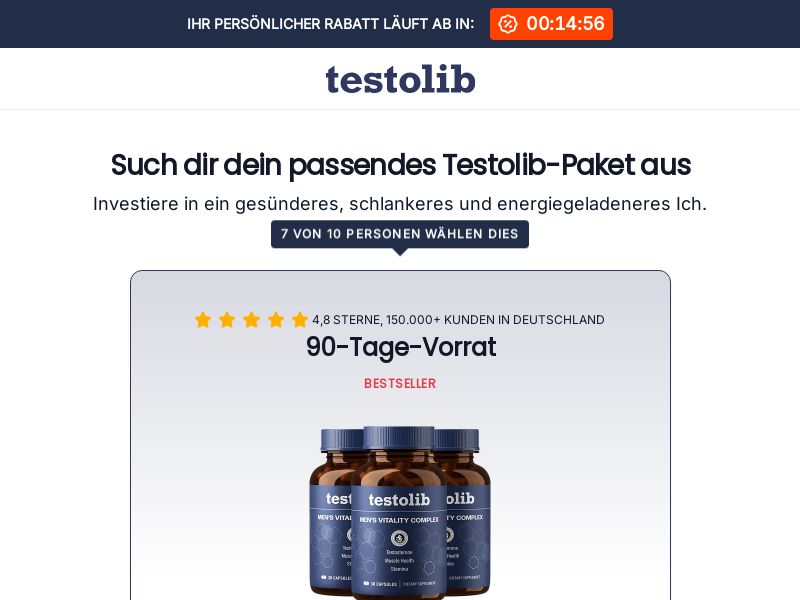 ! NEW OFFER - TestoLib - DTC LP [DE,AT,CH,FR,NL,BE,FI,SE,DK,UK] (Banner,Native,Social,Search,SEO,Brand Bidding) - CPA 