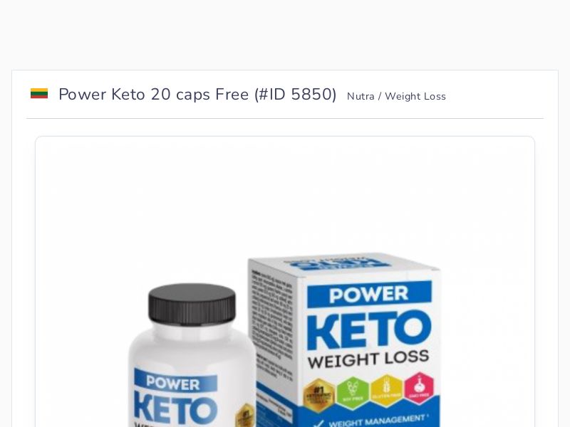 Power Keto 20 caps Free