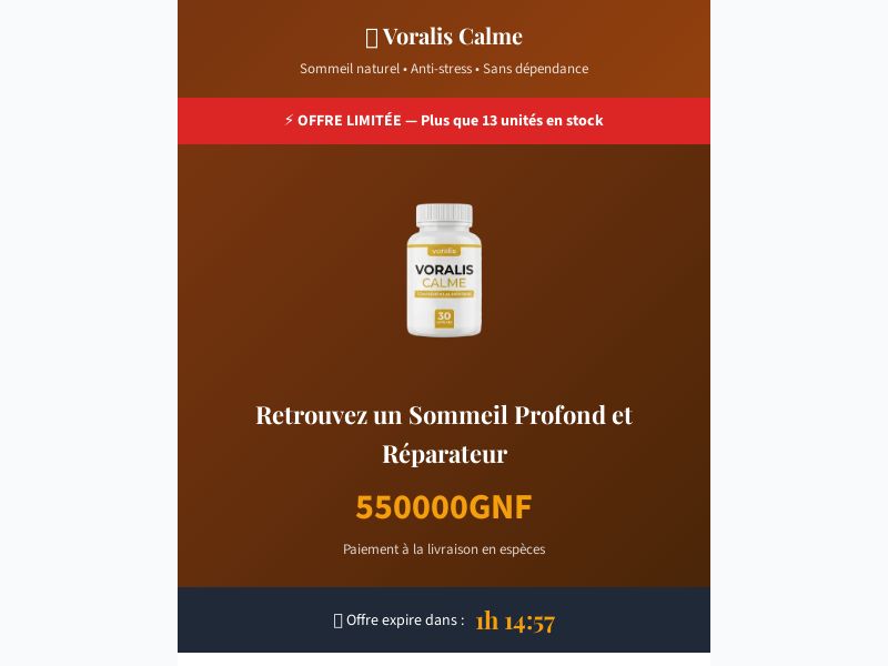 VORALIS CALME GN - PRESSURE STABILIZING PRODUCT