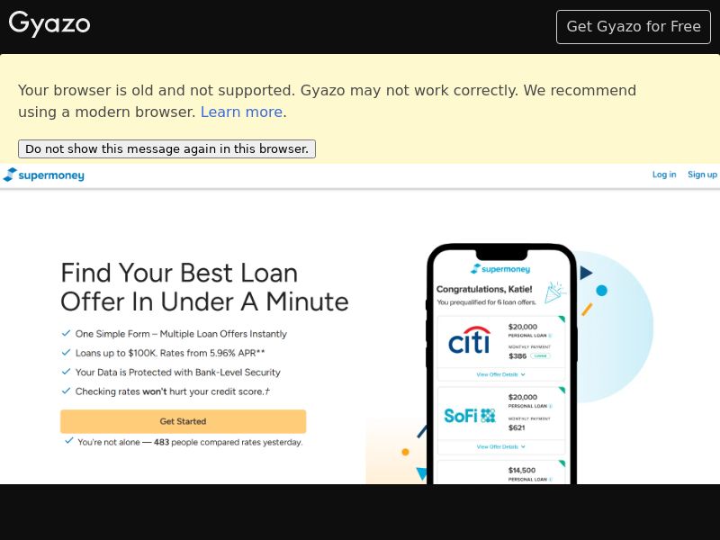 SuperMoney - Personal Loans - RevShare | US
