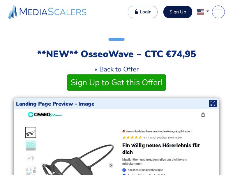 OsseoWave ~ CTC €74,95 {+DTC} [DE, AT]