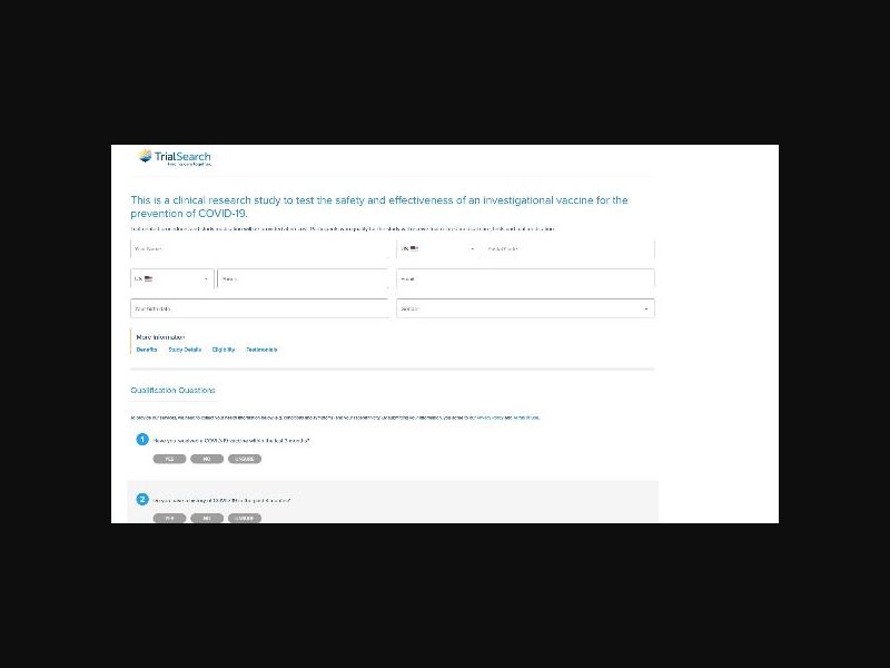 Clinical Trial Search - COVID Vaccine Ages 50-64 - CPL (US)