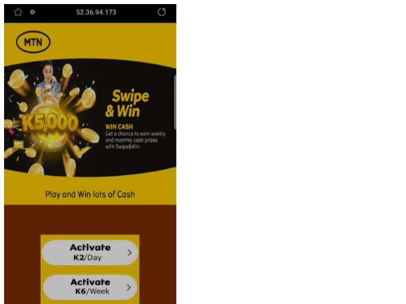 Swipe and Win MTN