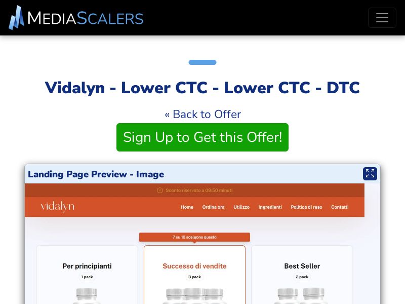 Vidalyn - Lower CTC - Lower CTC - DTC (Event Tracking) [IT]