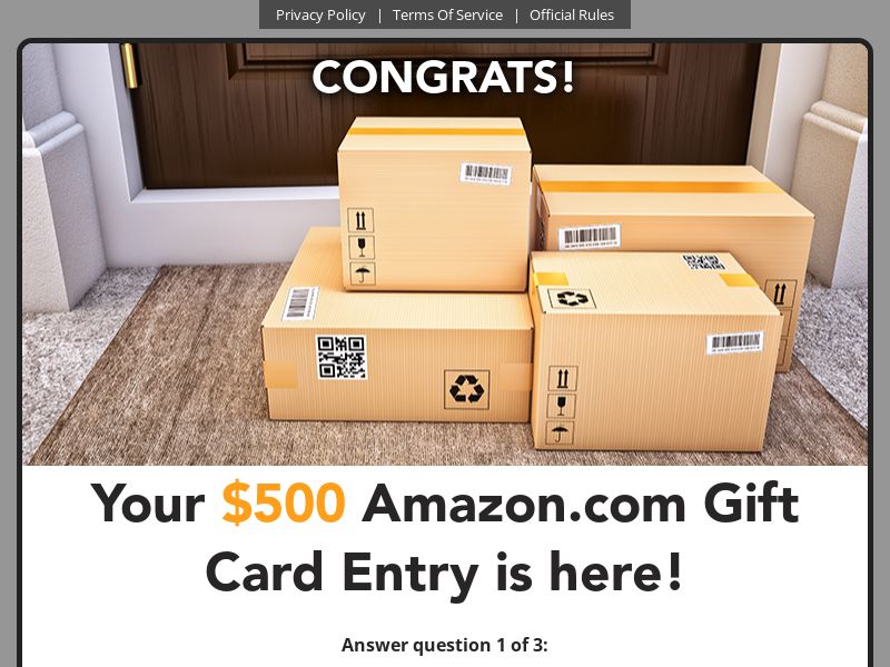 Everyday Winner - $500 Amazon - US