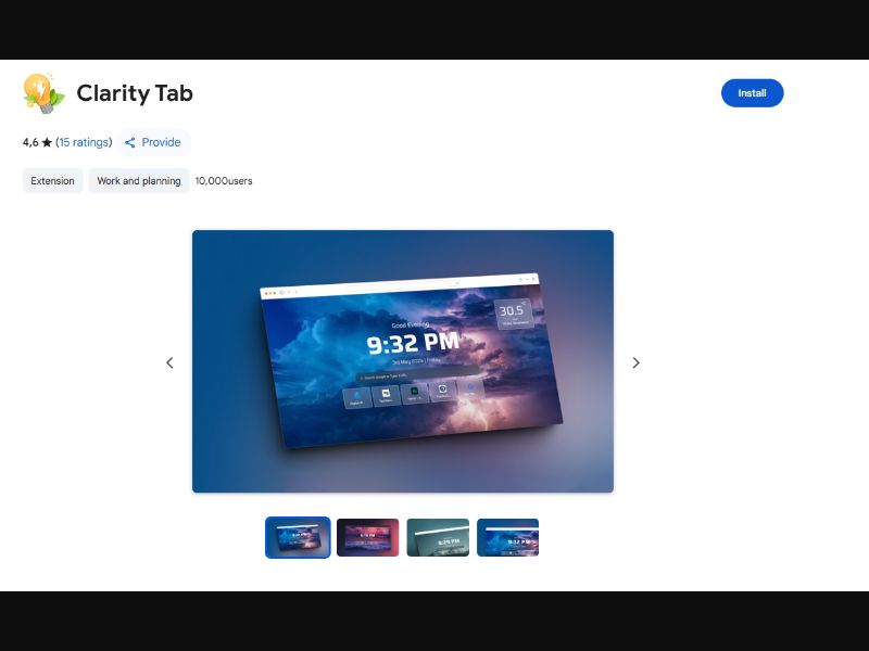 [WEB] Clarity Tab DDL /International CPI [Chrome/Edge]