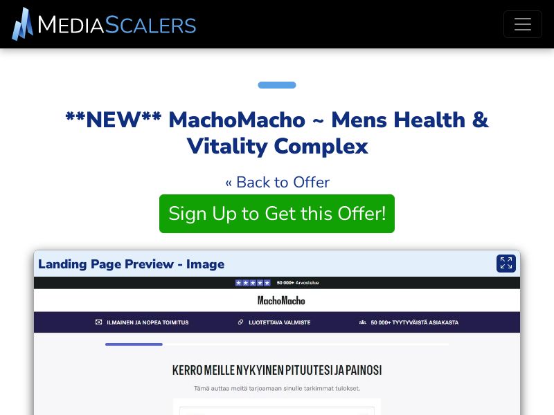 MachoMacho ~ Mens Health & Vitality Complex {+Quiz} [FI]