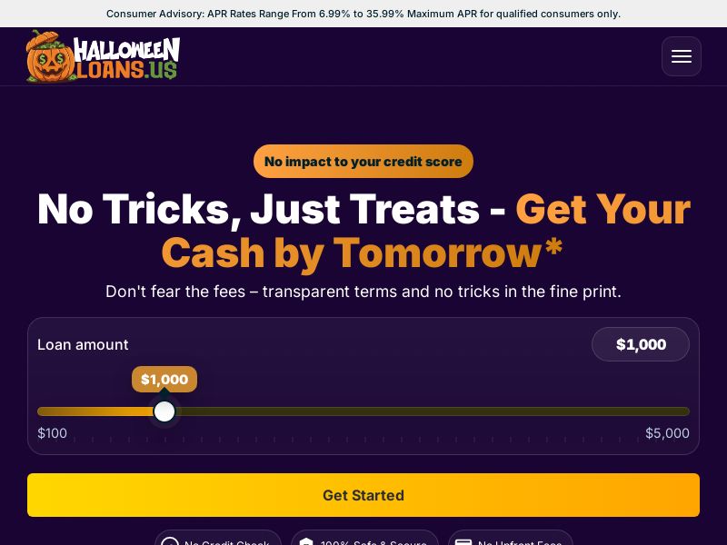 HalloweenLoans.us (October only) - US