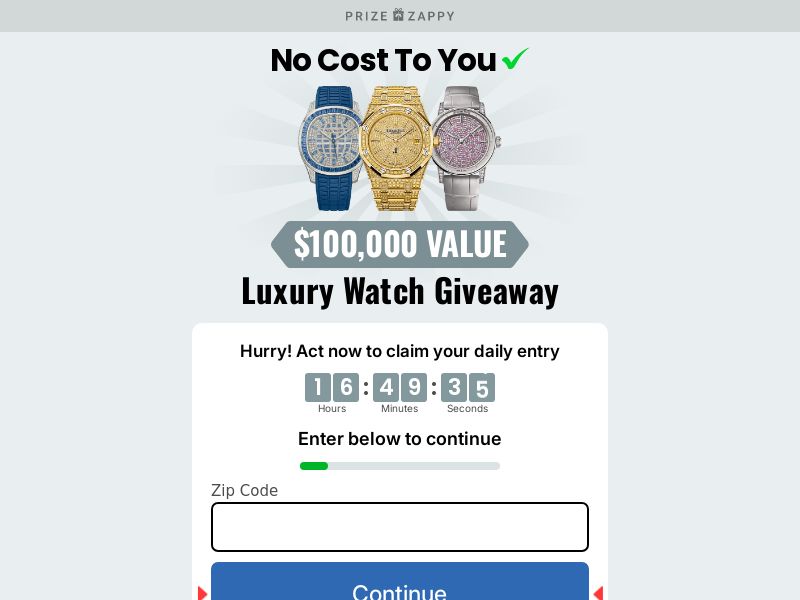 Luxury Watch Giveaway - US