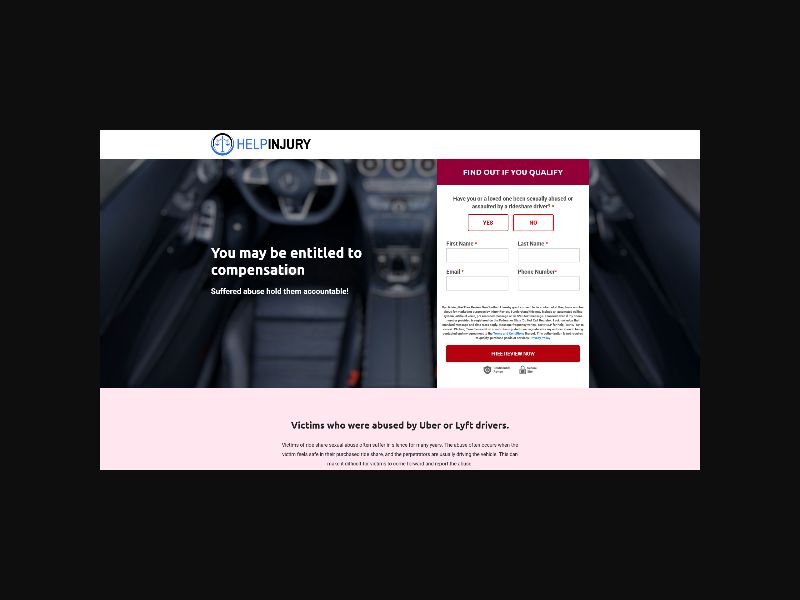 Help Injury - Rideshare Abuse Mass Tort - CPL (US)