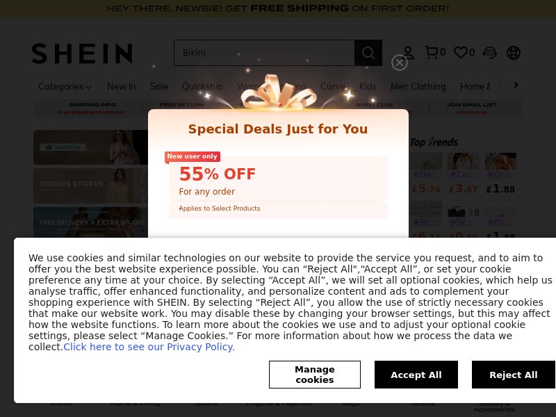 Shein.co.uk Ecommerce CPS - United Kingdom