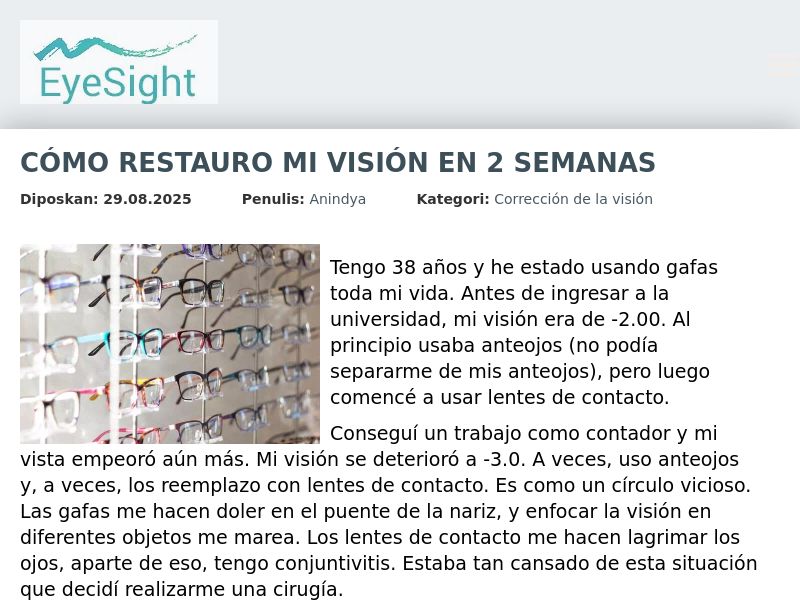 Oculax CL - vision improving treatment