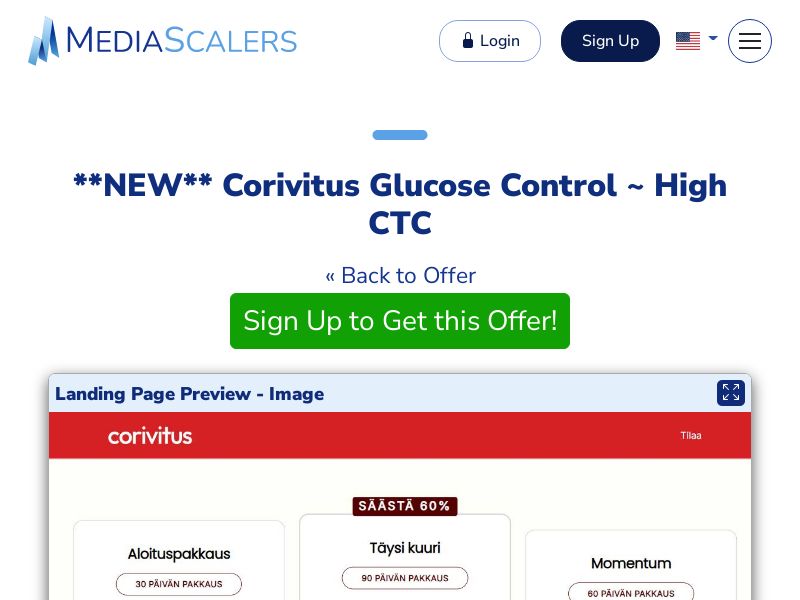 Corivitus Glucose Control ~ High CTC [FI]