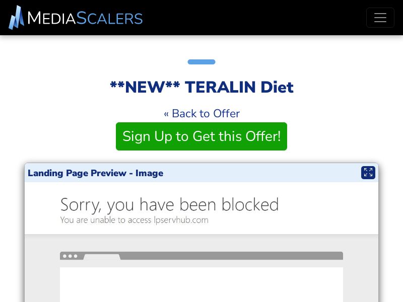 TERALIN Diet {+DTC} [FR]