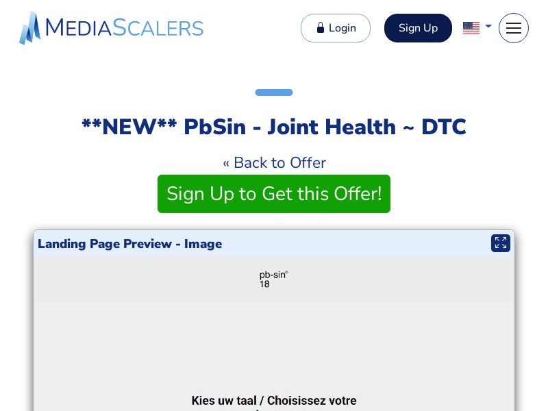 PbSin - Joint Health ~ DTC [BE]