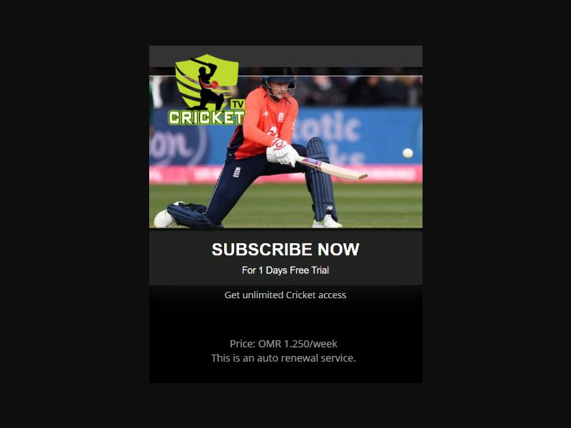 [MOB] CricketTv /OM [Ooredoo] - 1 Click