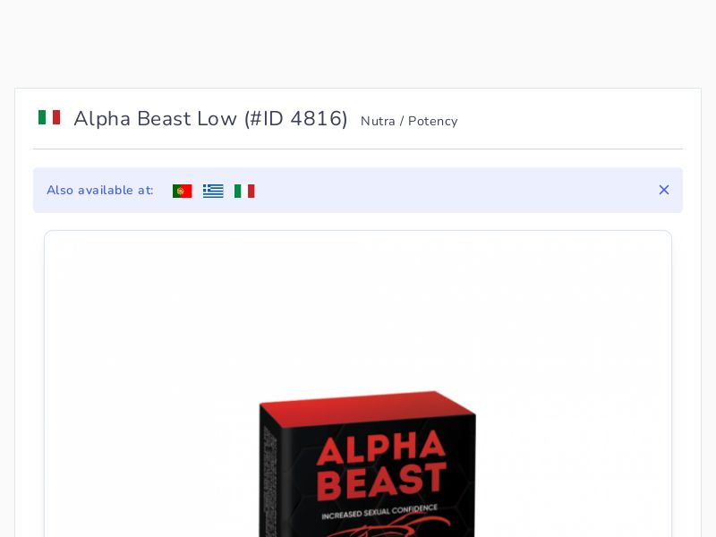Alpha Beast Low
