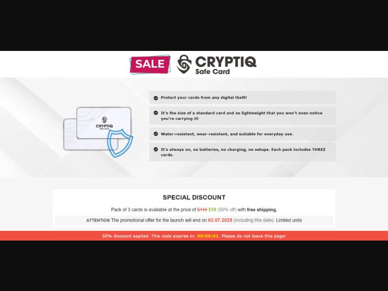 [WEB+MOB] Qinux Cryptiq – Safe Card /International (112 GEOs) CPS *FB/TT/Google/Taboola Pixel* [Approval Required]