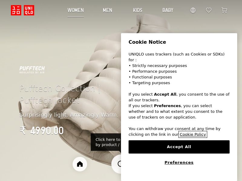 Uniqlo.com Ecommerce CPS - India#