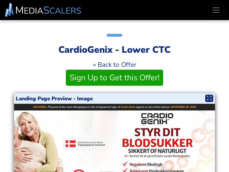 CardioGenix - Lower CTC {+Alt-Landers} (Event Tracking) [DK]