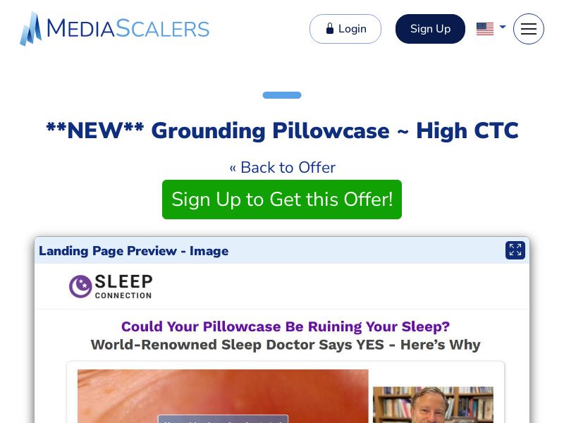 Grounding Pillowcase ~ High CTC {+DTC, VSL} [US, CA]