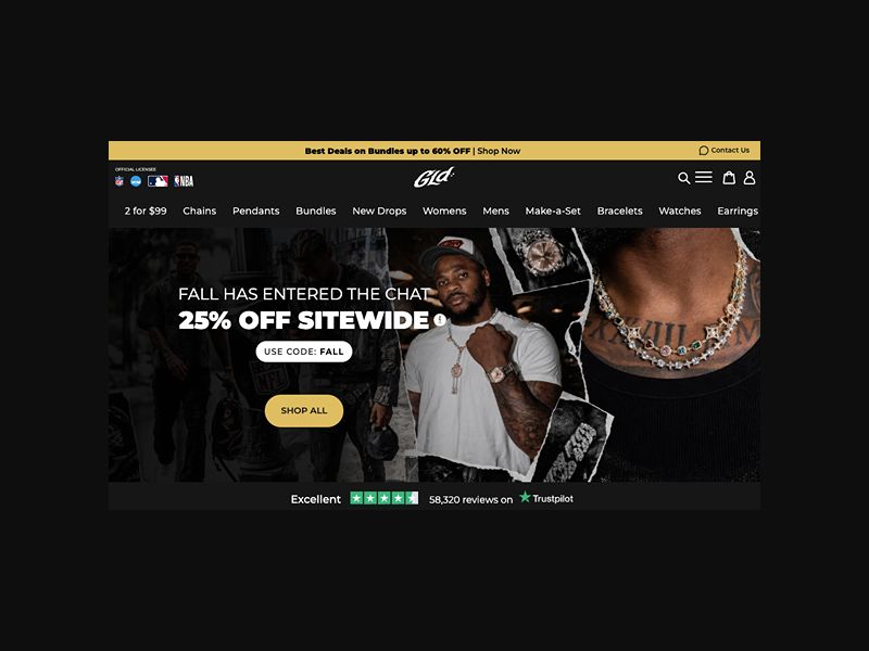 The GLD Shop - Men's Jewelry & Gold Chains - RevShare (US)