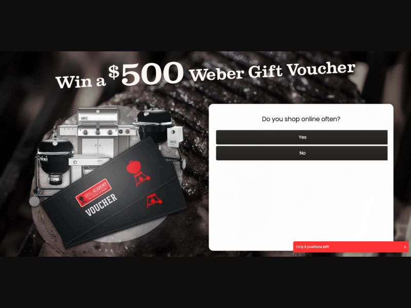 AU - Quiztionnaire - Weber Barbeque Giftcard - (CPL)