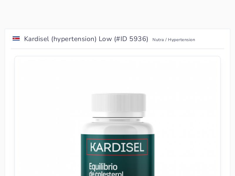 Kardisel (hypertension) Low
