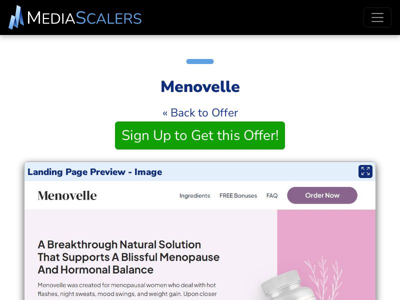 Menovelle {+DTC, TSL, VSL} [US, CA, AU, UK, NZ, IE]