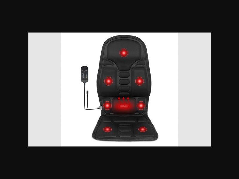 Heated massage car seat cover